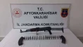 Afyonkarahisar’da durdurulan araçta uzun namlulu silah