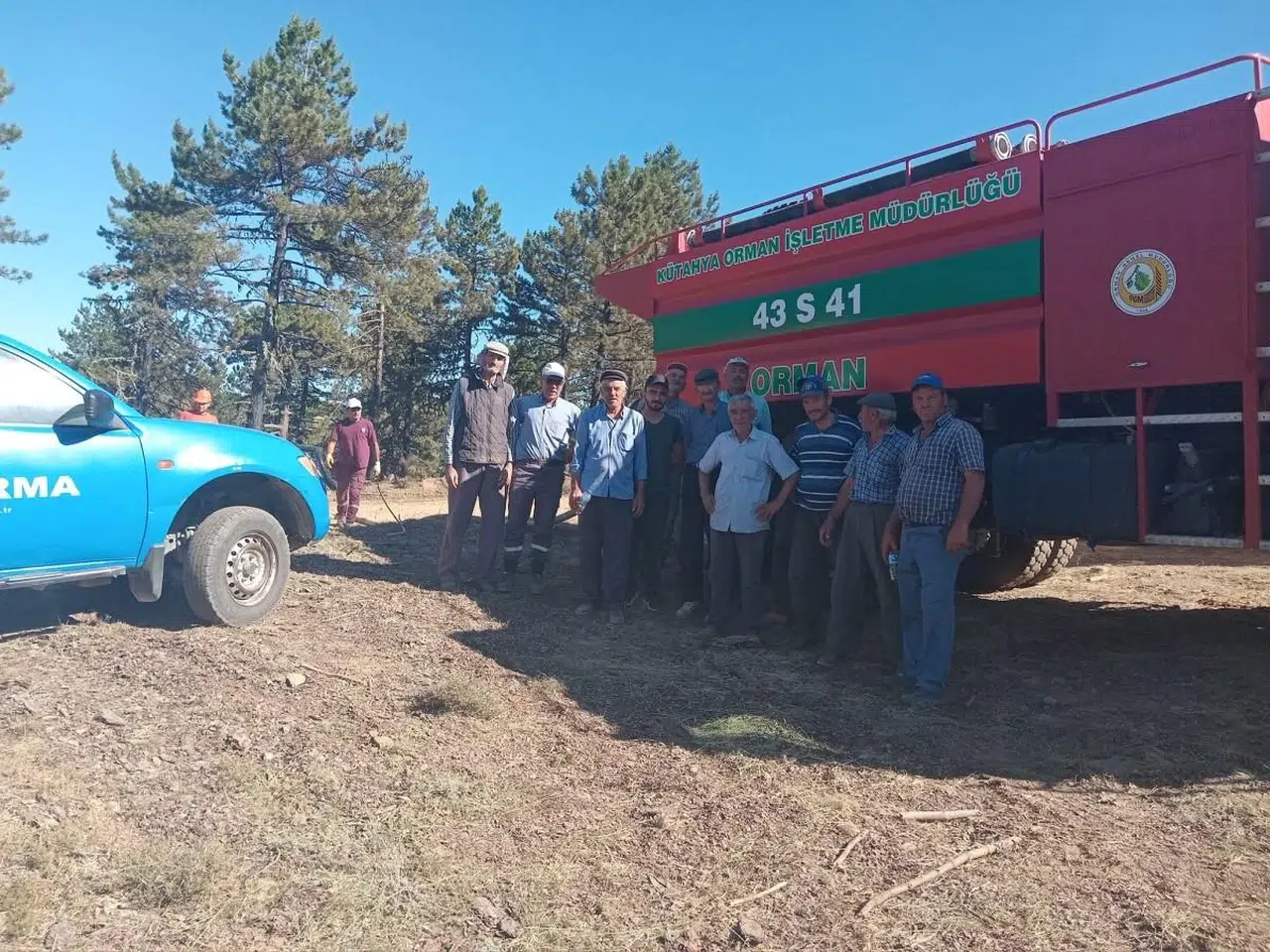 Eskişehir'de Orman Yangını Kısa Sürede Söndürüldü