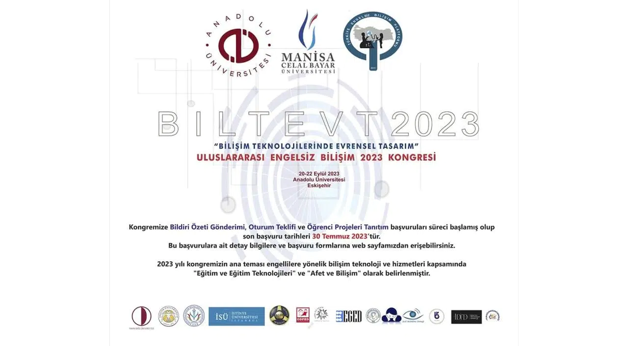 Eskişehir Anadolu Üniversitesi'nde Biltevt2023 Kongresi