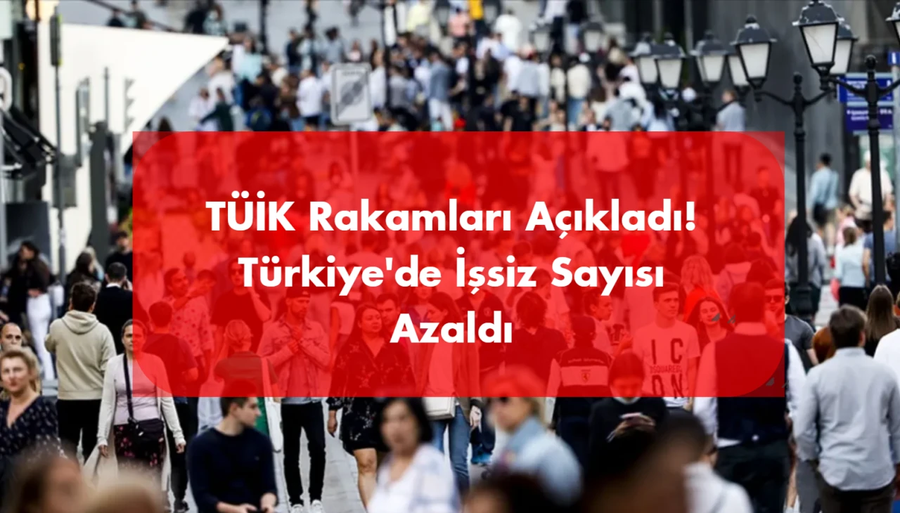 TÜİK Rakamları Açıkladı! Türkiye'de İşsiz Sayısı Azaldı