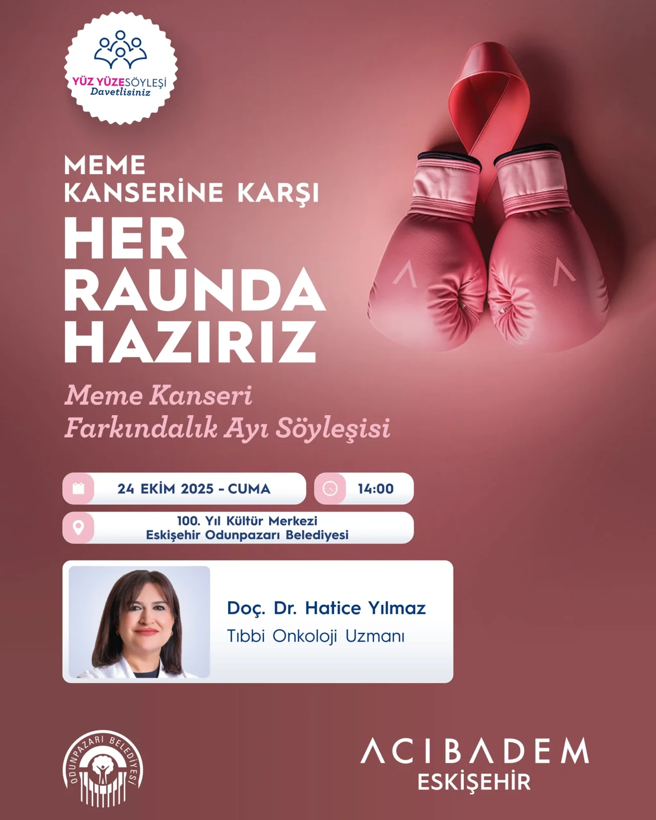 Odunpazarı'nda Meme Kanserine Karşı Farkındalık Söyleşisi