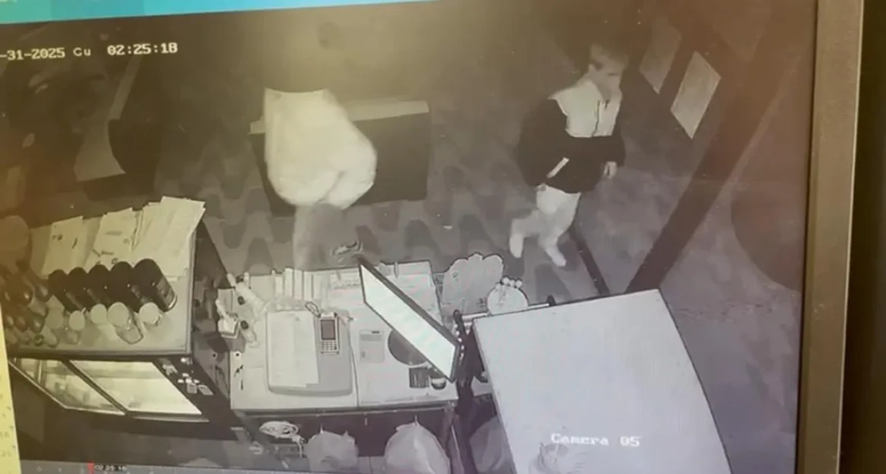 Kentpark’ta gece yarısı hırsızlık: Gençler kameraya yakalandı