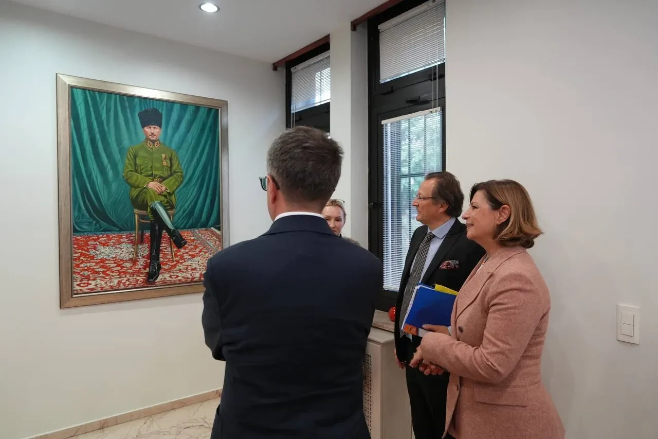 Belçika heyeti Başkan Ünlüce’yi ziyaret etti