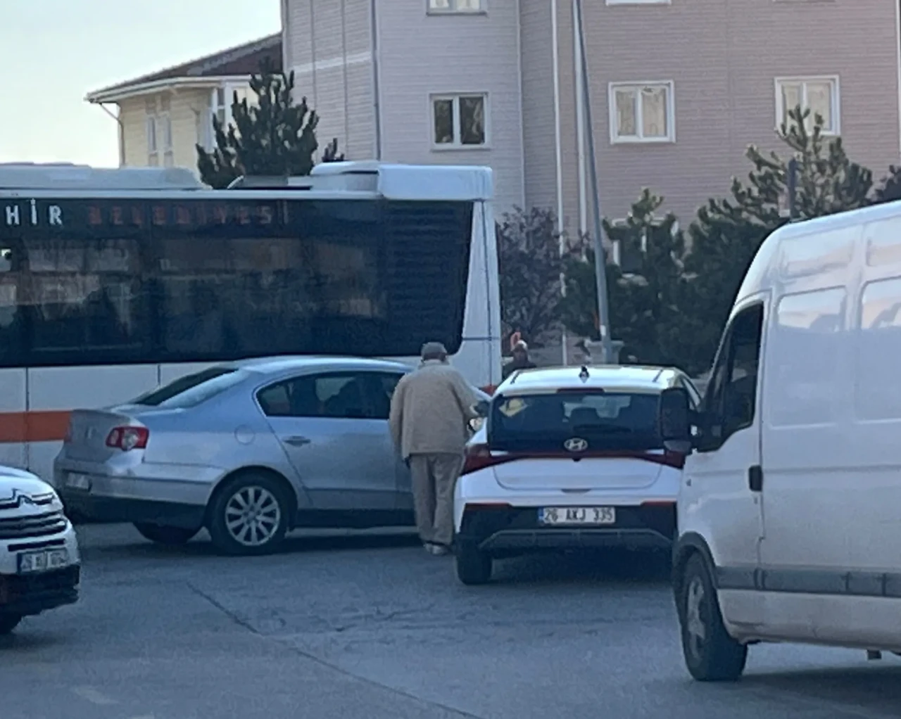 Ihlamurkent’te Maddi Hasarlı Kaza