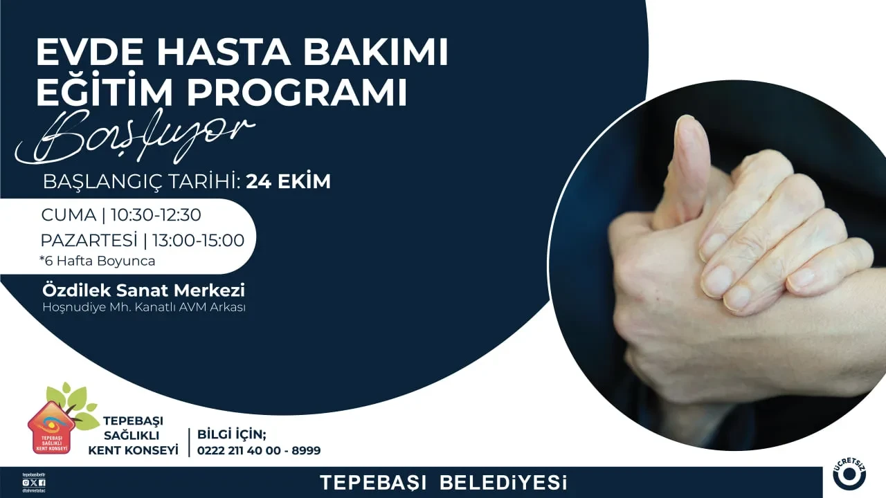 Tepebaşı’nda Evde Hasta Bakımı Eğitimi Başlıyor