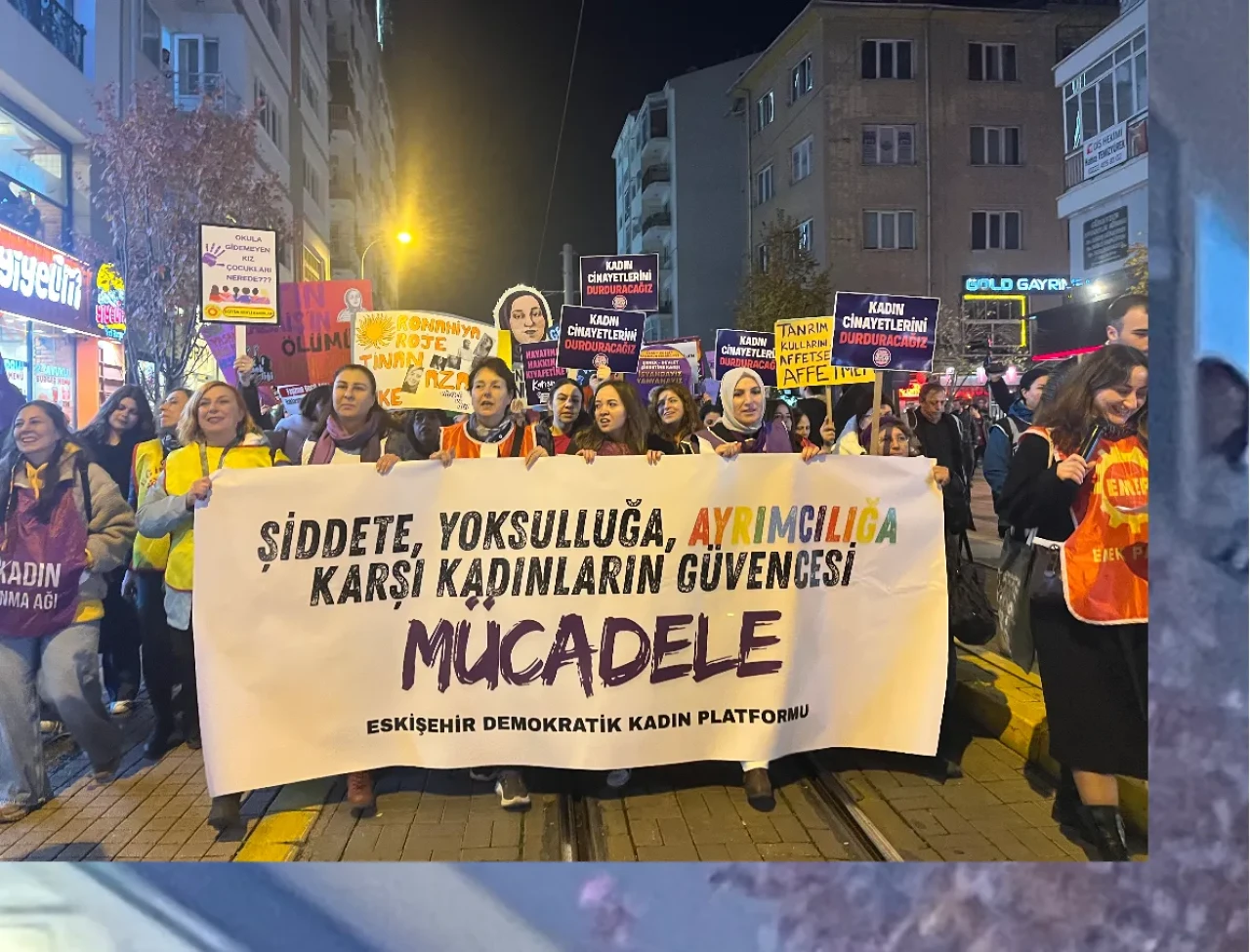 Eskişehir’de 25 Kasım açıklaması: “Eşit, özgür, şiddetsiz bir yaşam istiyoruz”