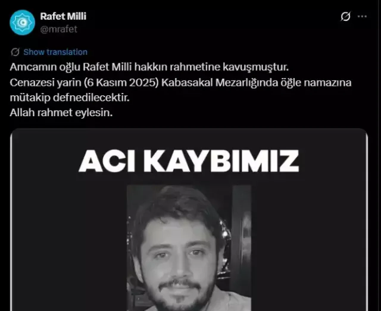 Rafet Milli Kimdir, Öldü mü, Neden Öldü?