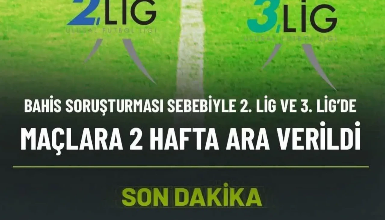 DEPREM ETKİSİ! TFF 2. ve 3. Lig DURDURULDU! Bahis Skandalında 1000'den Fazla Futbolcu PFDK'da!