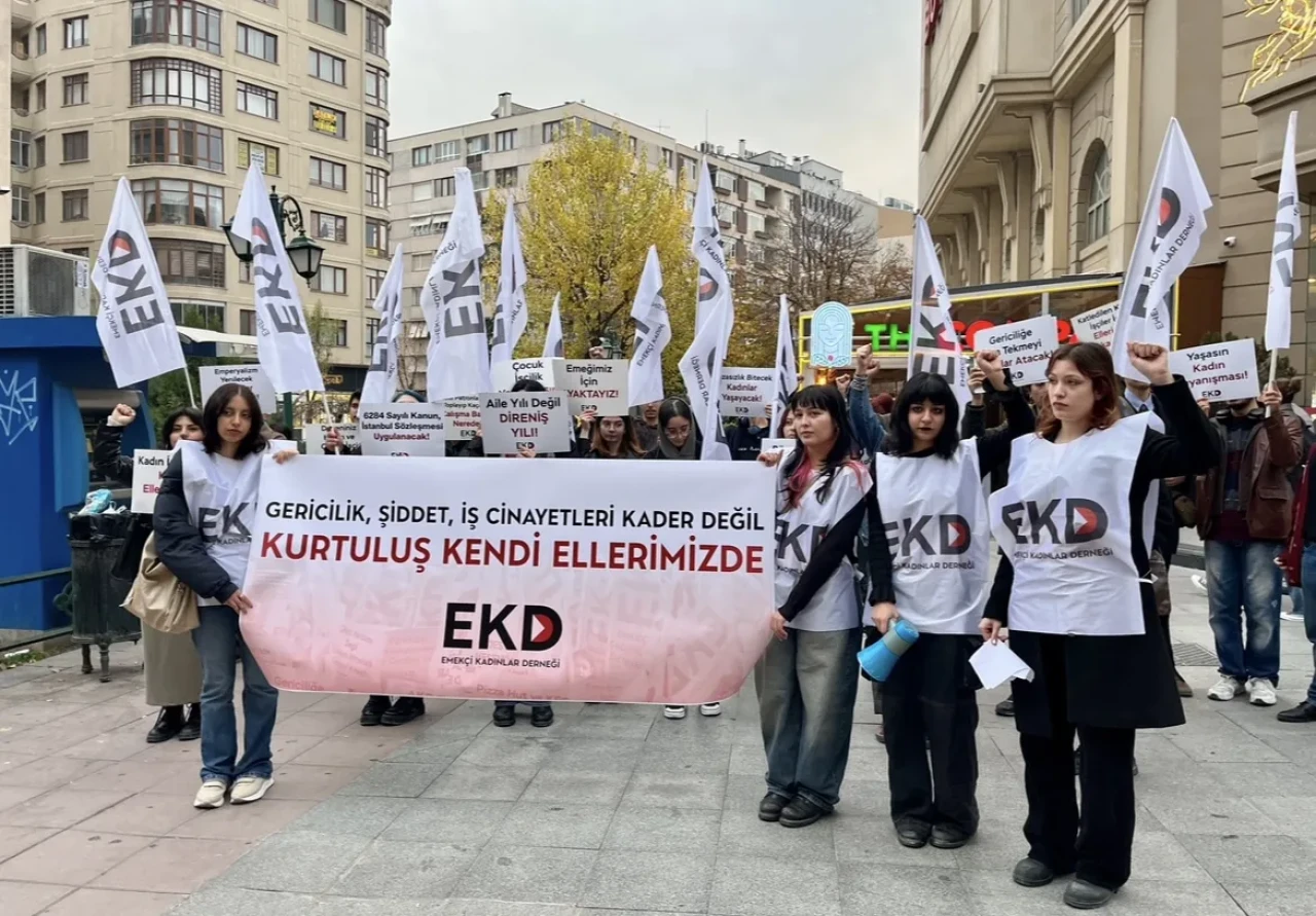 Emekçi Kadınlar Sokakta: ‘Gericilik, Şiddet ve İş Cinayetleri Kader Değil!’