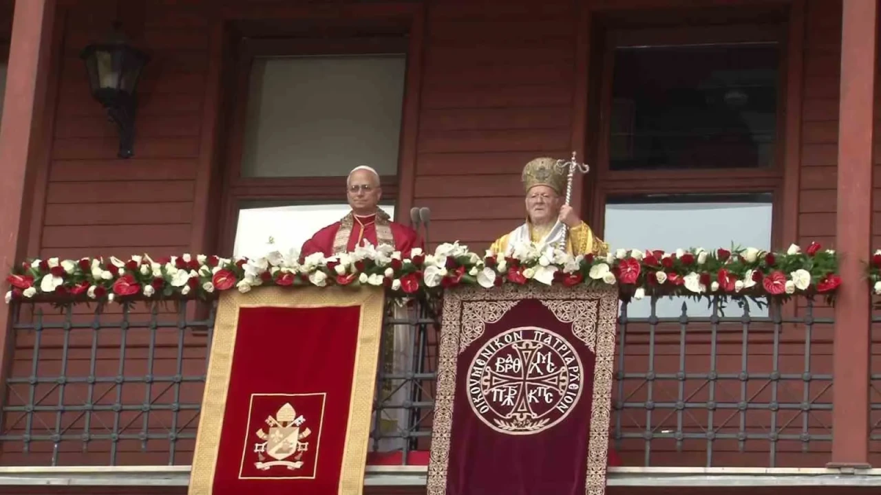 Papa 14. Leo, Fener Rum Patrikhanesi’nde Ayine Katıldı