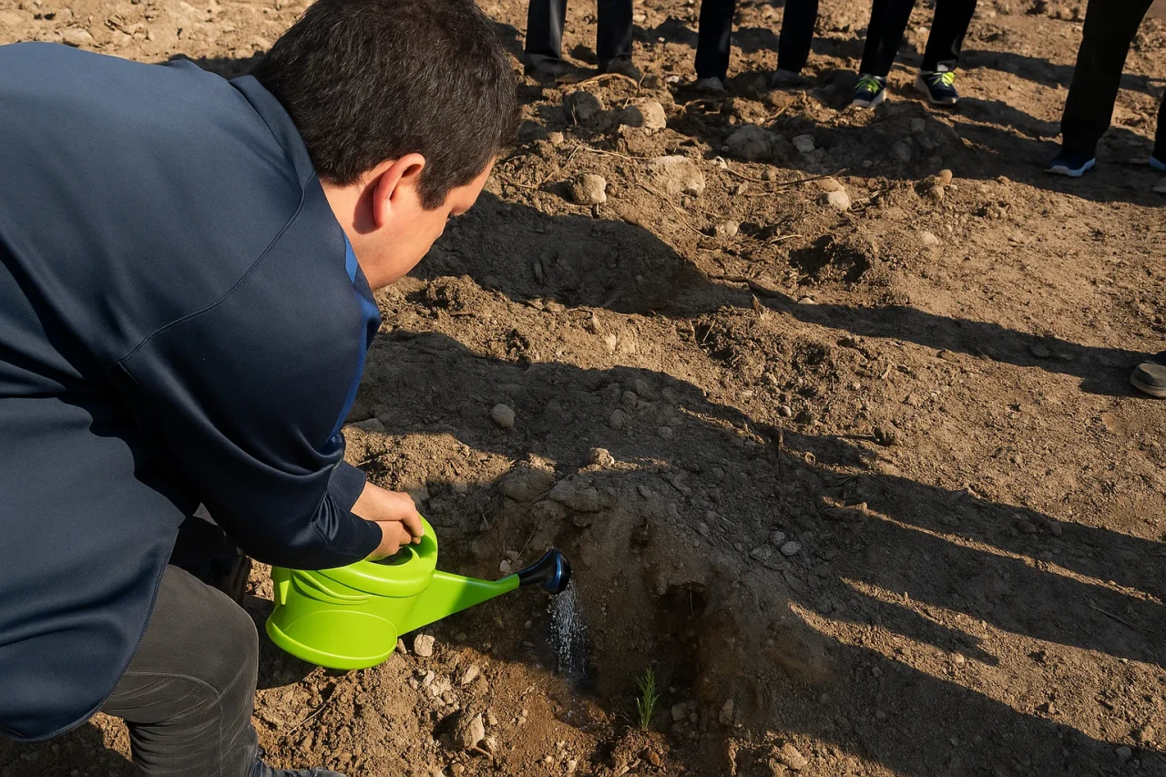 Engelli Bireyler Seyitgazi’de Yeşil Vatan İçin Fidan Dikti