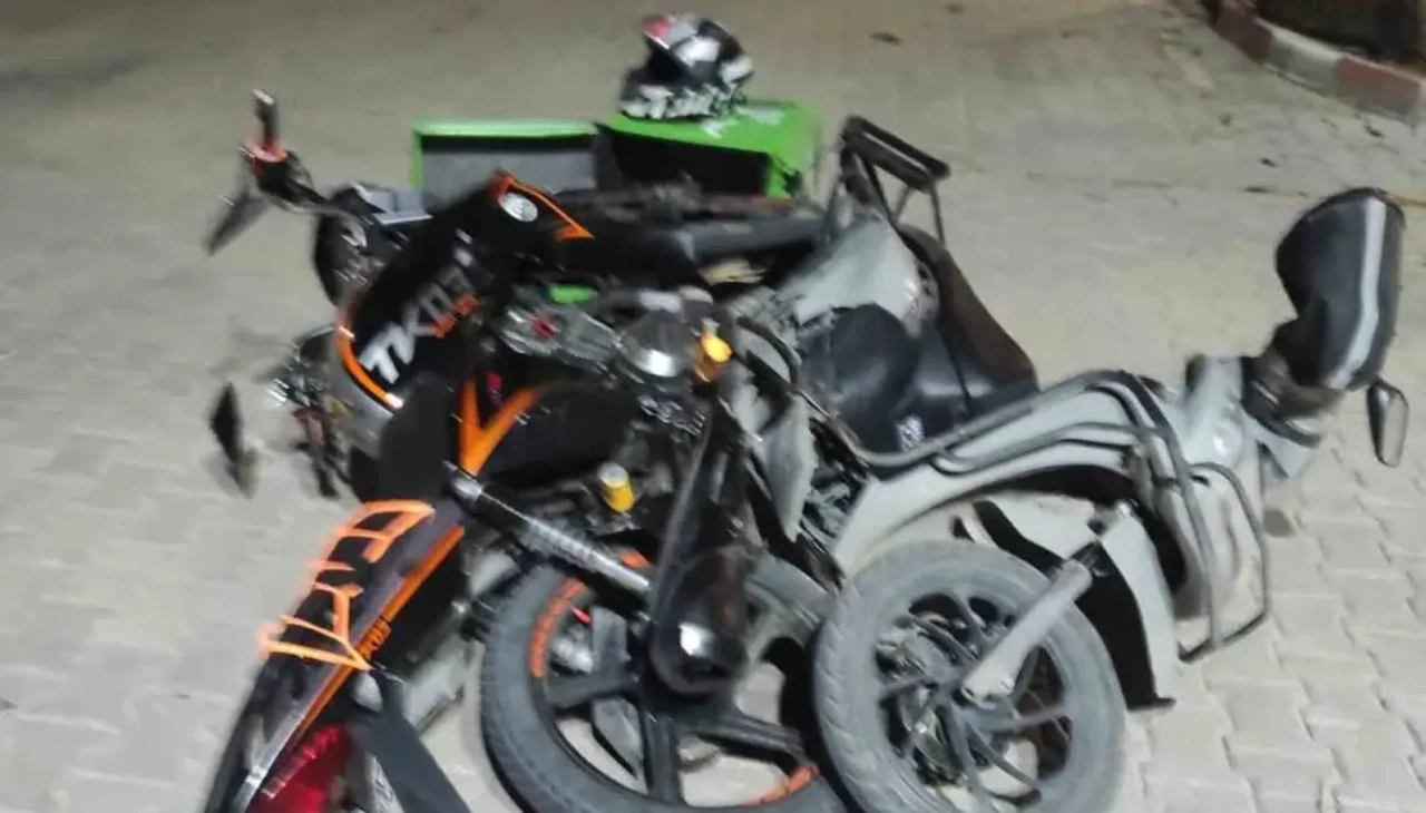 Bilecik Şeyh Edebali Üniversitesi Kampüsünde Motosiklet Kazası