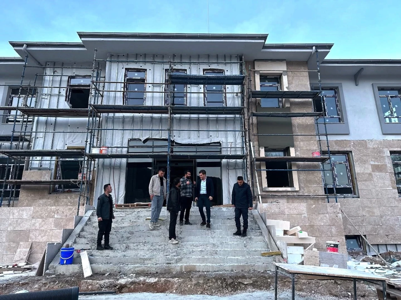 Simav Jandarma Yeni Hizmet Binasında Çalışmalar Yüzde 85’e Ulaştı