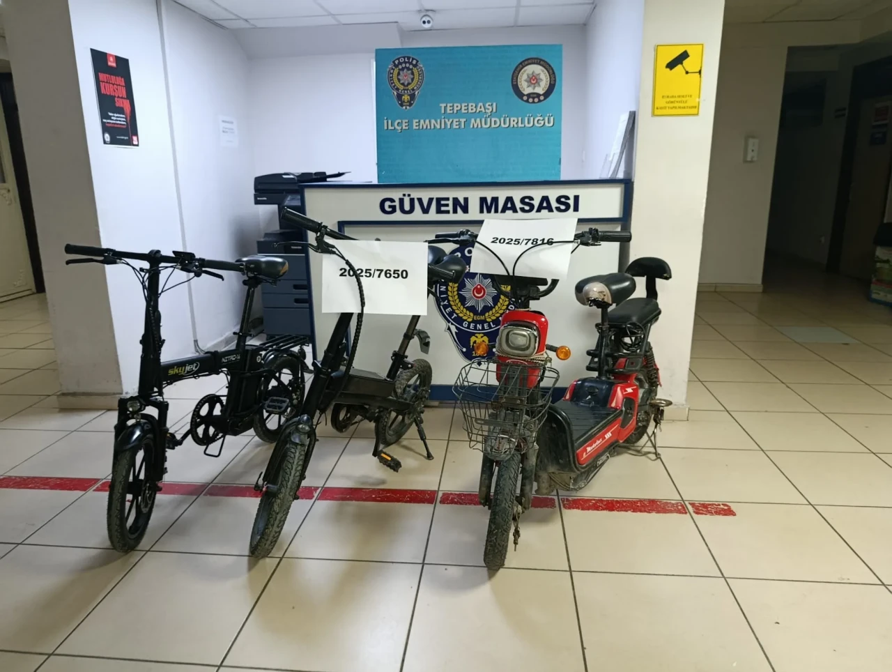 Eskişehir’de Çalınan Bisikletler Polis Ekiplerince Bulundu