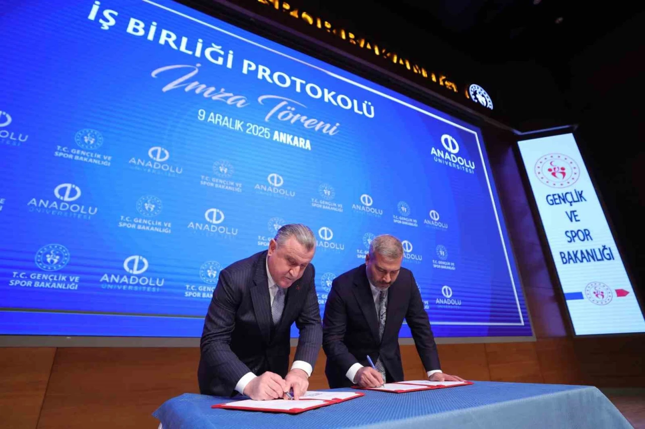 Anadolu Üniversitesi ile Gençlik ve Spor Bakanlığı iş birliği yaptı
