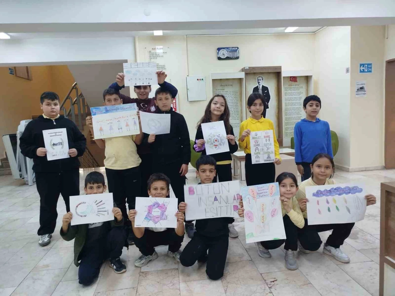 Gölpazarı’nda Çocuklar İnsan Haklarını Resimlerle Anlattı