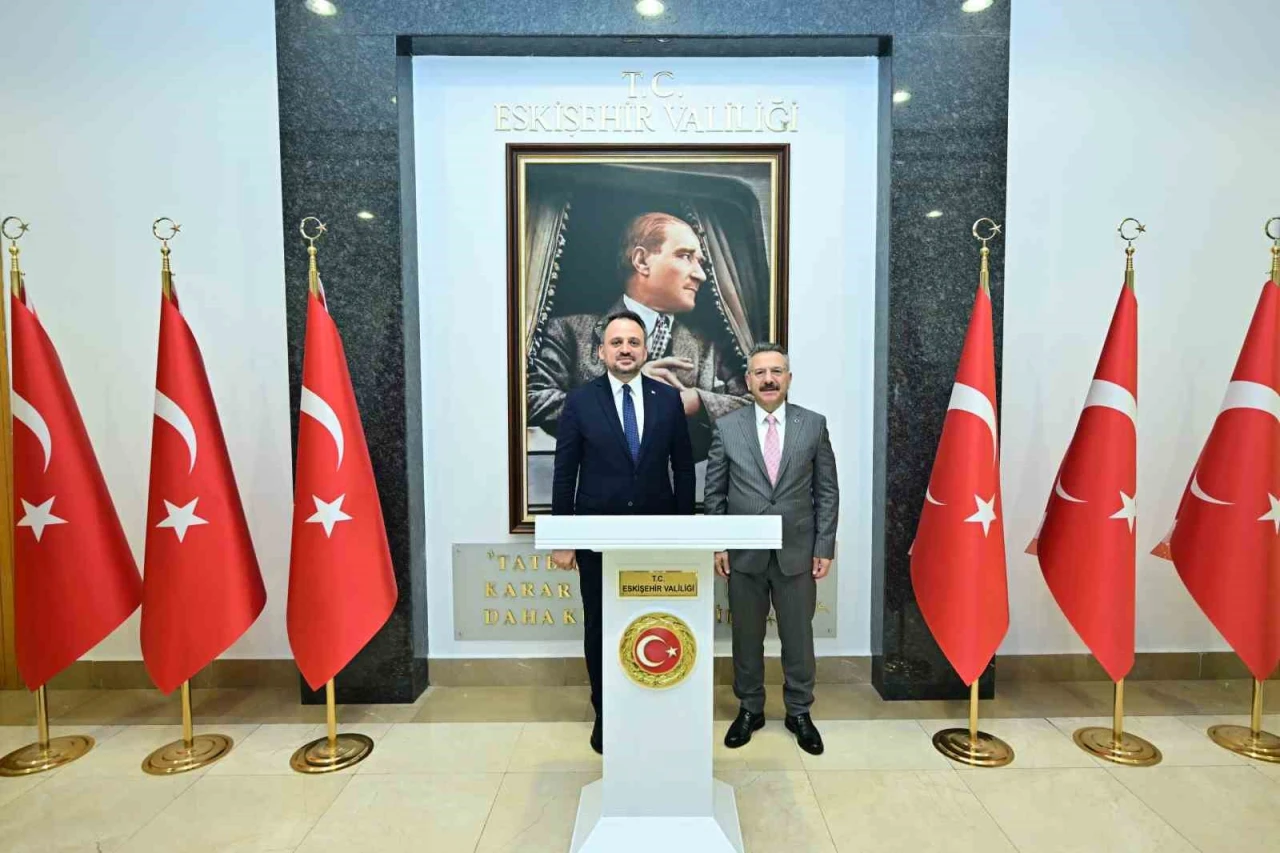 Gençlik ve Spor Bakan Yardımcısı Eminoğlu Vali Aksoy’u makamında ziyaret etti