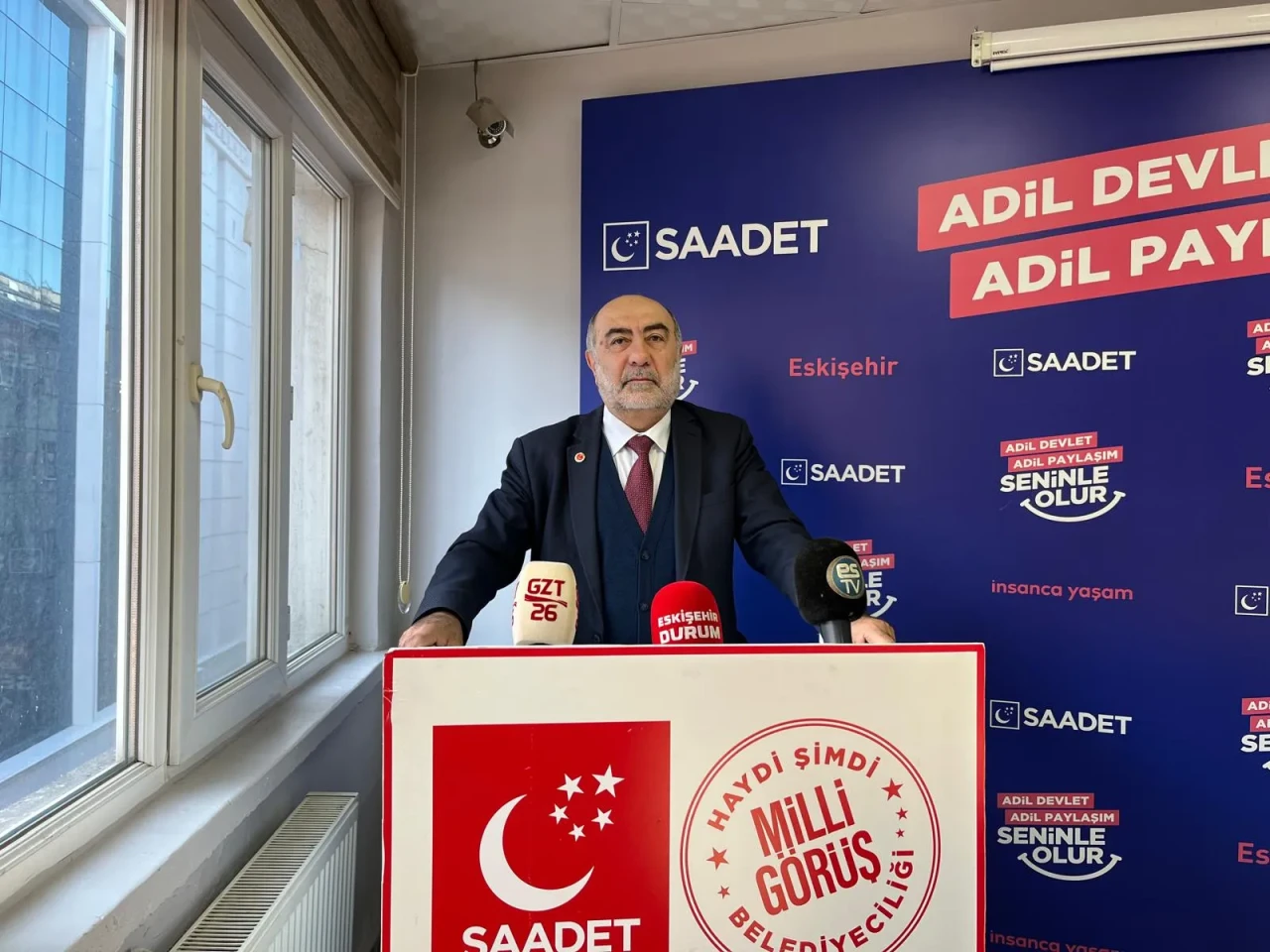 Saadet Partisi İl Başkanı Fesih Bingöl: “Erken seçim olmalıdır, mızrak çuvala sığmıyor”