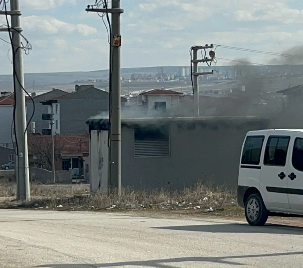 Trafo Patladı Yangın Kontrol Altına Alındı