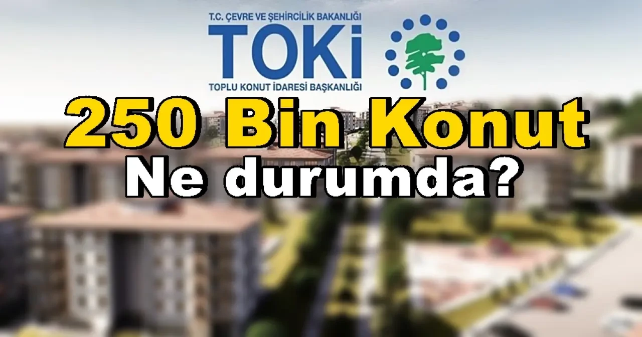 TOKİ 250 Bin Konut Projesi: Başvuru Tarihleri, Şartları ve Ödeme Planı