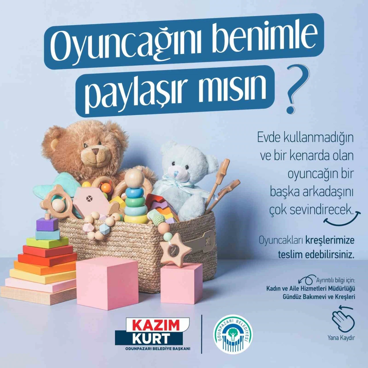 Odunpazarı'nda "Oyuncağını Benimle Paylaşır Mısın?" Kampanyası Başladı