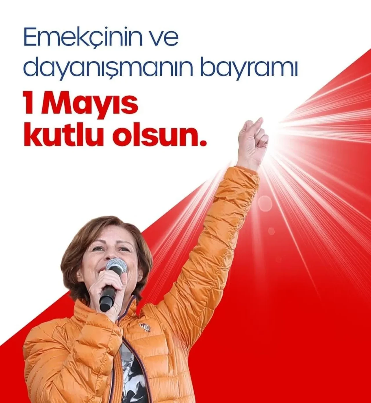 Başkan Ayşe Ünlüce'den 1 Mayıs Mesajı: “Bölüşürsek tok oluruz, bölünürsek yok oluruz”