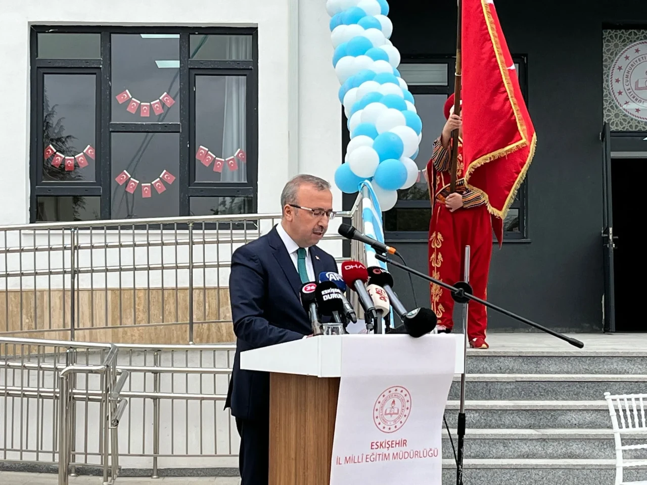 İl Milli Eğitim Müdürü Sinan Aydın, Fatih Sultan Mehmet İmam Hatip İlkokulu Yeni Binasının Açılışında Konuştu
