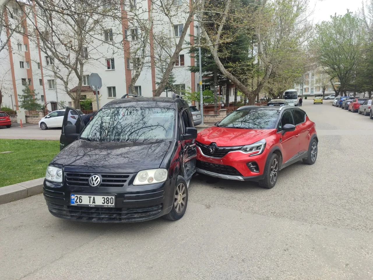 Eskişehir’de Maddi Hasarlı Trafik Kazası