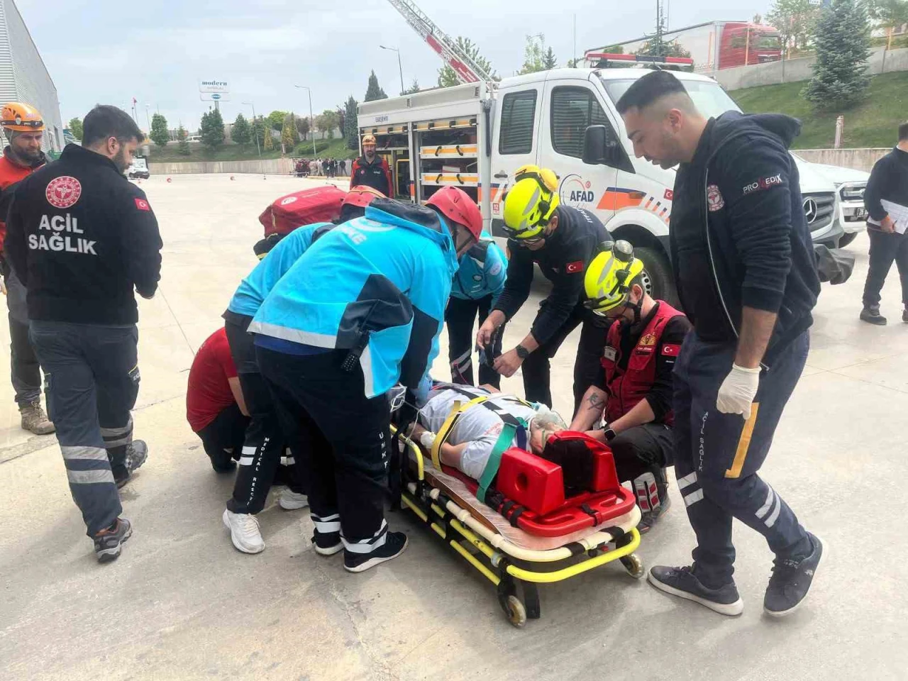 Eskişehir'de endüstriyel kaza tatbikatı gerçeği aratmadı