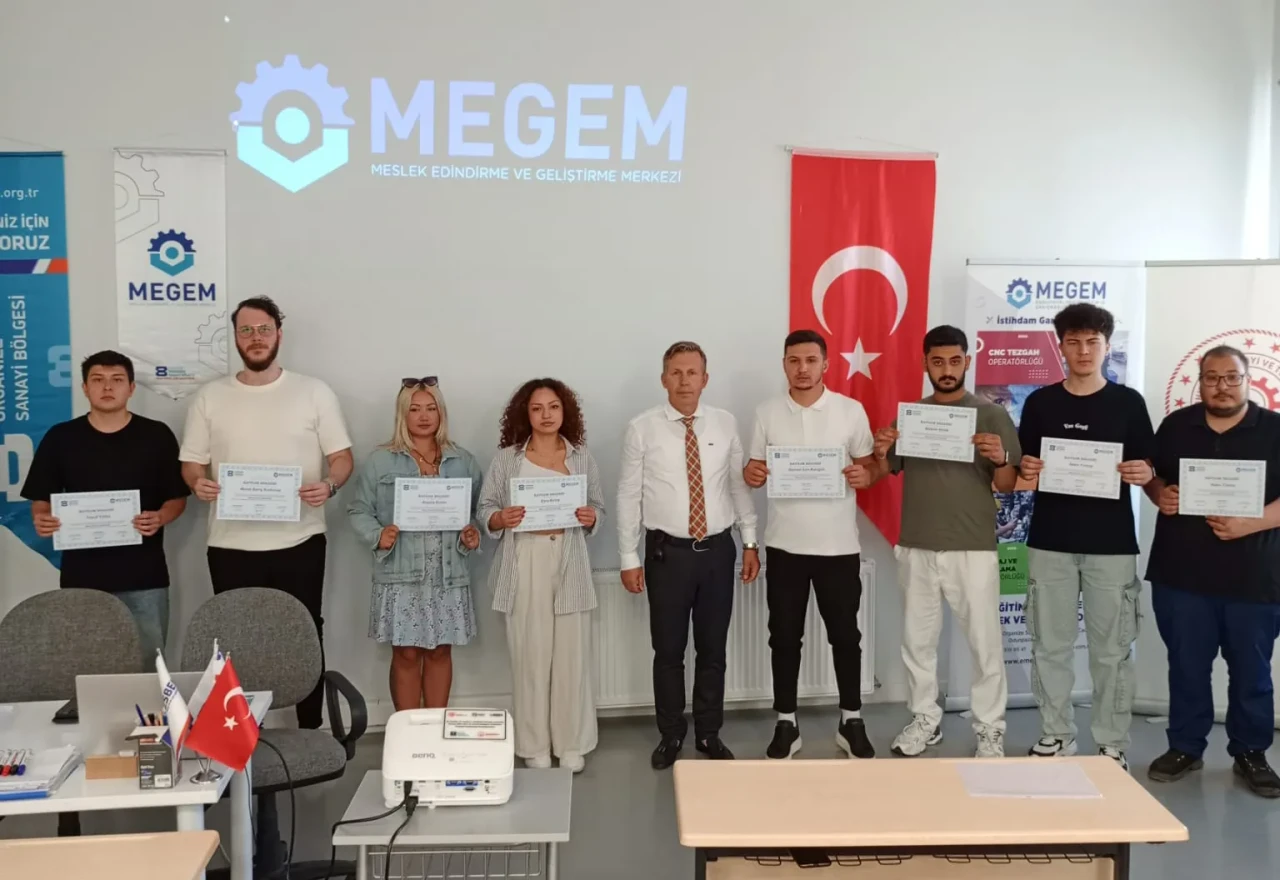 MEGEM’den mezun olan 44 kişi sanayide işbaşı yaptı