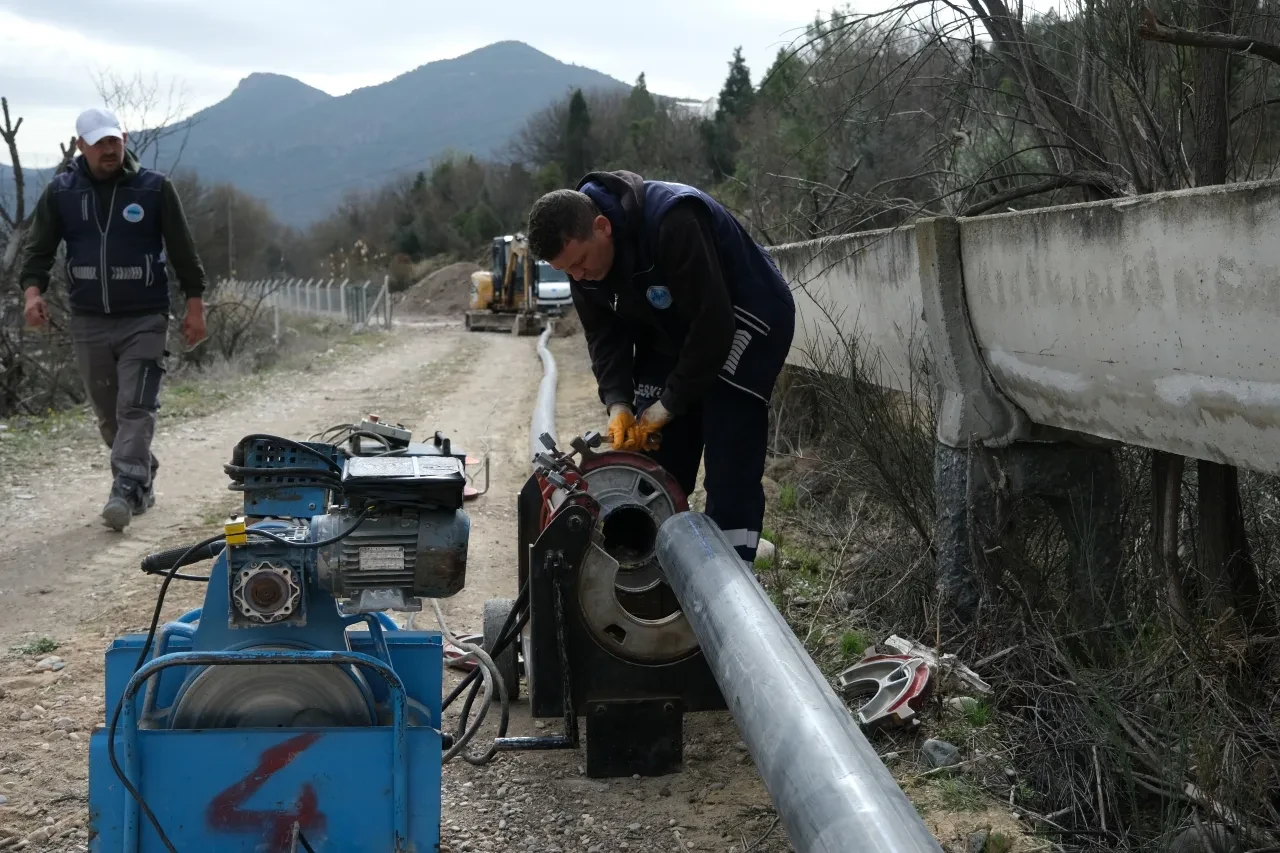 Eskişehir'in o ilçesine 1200 metrelik yeni içme suyu hattı