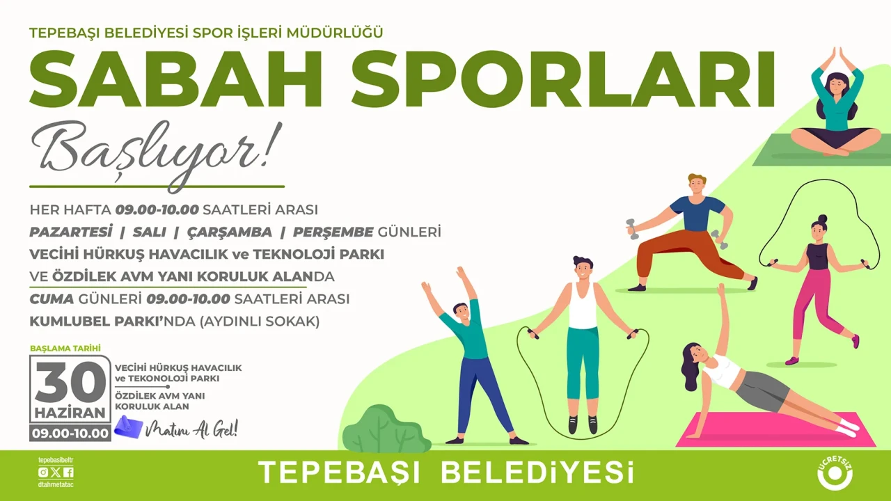 Tepebaşı Belediyesi’nden Açık Havada Spor Etkinliği