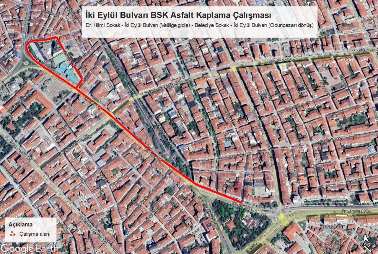 Eskişehir’de Gece Yol Çalışması: Bu Yollara Dikkat!