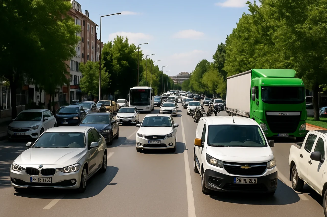 Eskişehir’de trafiğe kayıtlı araç sayısı 376 bini geçti