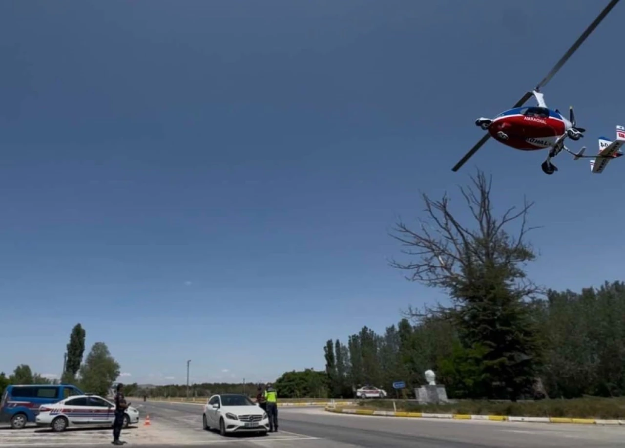 Eskişehir'de havadan trafik denetimi: 23 sürücüye ceza kesildi