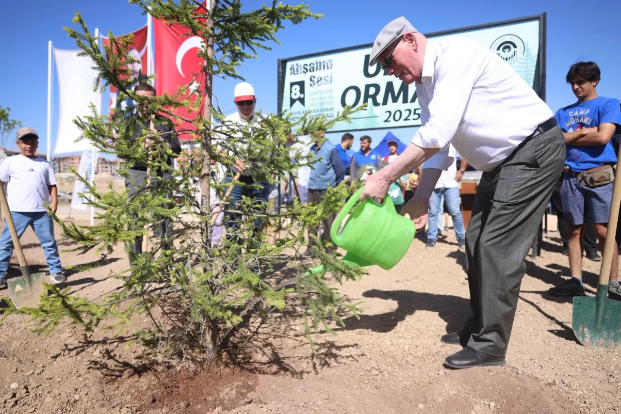 Odunpazarı’nda 8. Ahşap Heykel Festivali Tamamlandı, Umut Ormanı Yeşerdi