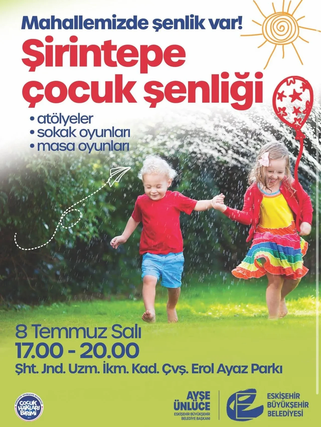 Eskişehir’de Çocuklara Özel Renkli Buluşma: Şirintepe Çocuk Şenliği Başlıyor