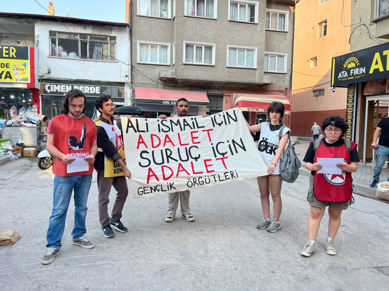 Gençlik, Ali İsmail ve Suruç İçin Adalet Talebiyle Sokağa Çıktı