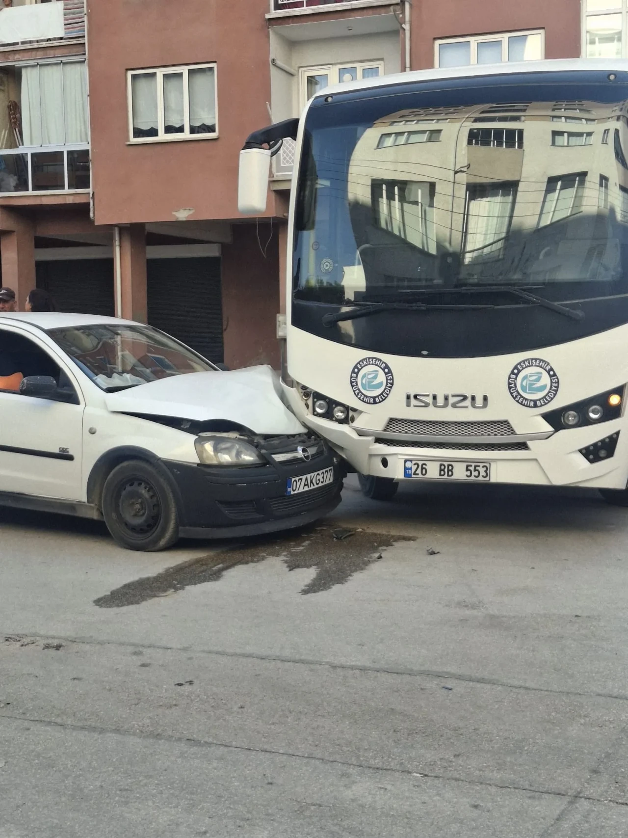 Kaza Maddi Hasarla Atlatıldı