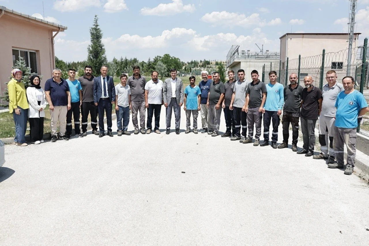Başkan Eyüp Kahveci, Atık Su Arıtma Tesisi Çalışanlarına Teşekkür Ziyareti