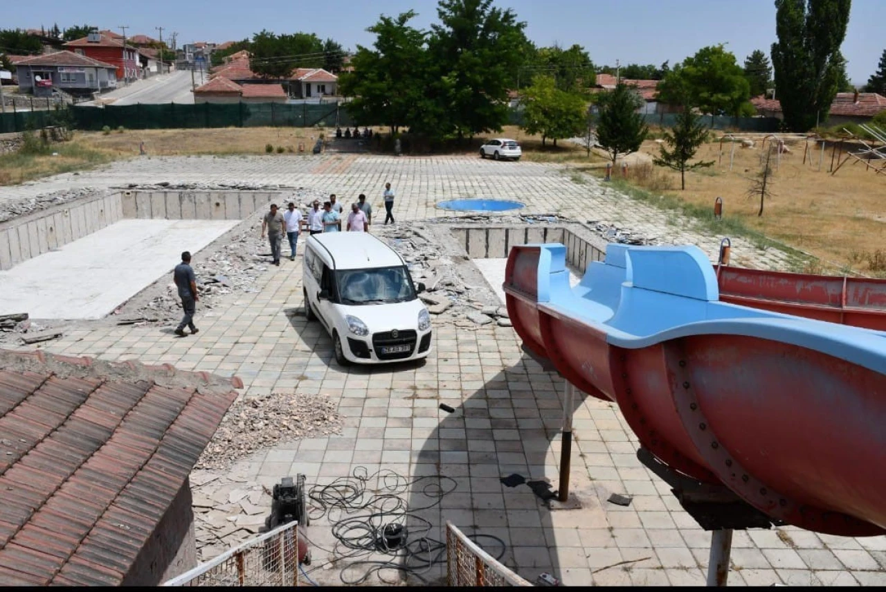 Beylikova'da atıl durumda olan Aquapark yenileniyor