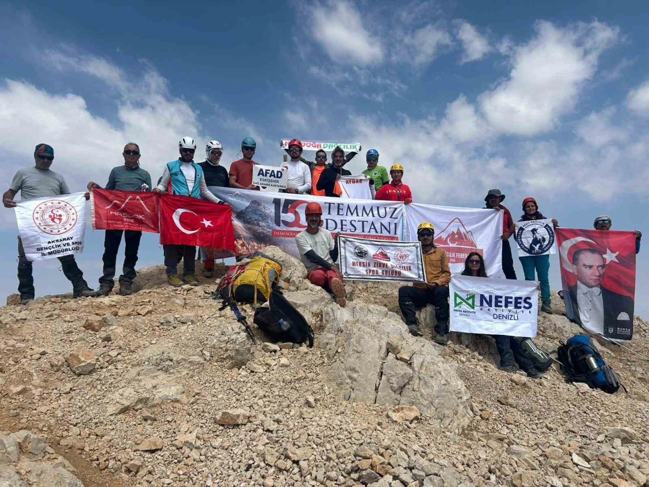 Eskişehir AFAD Ekibi, '15 Temmuz Şehitleri Anma Tırmanışı'nda