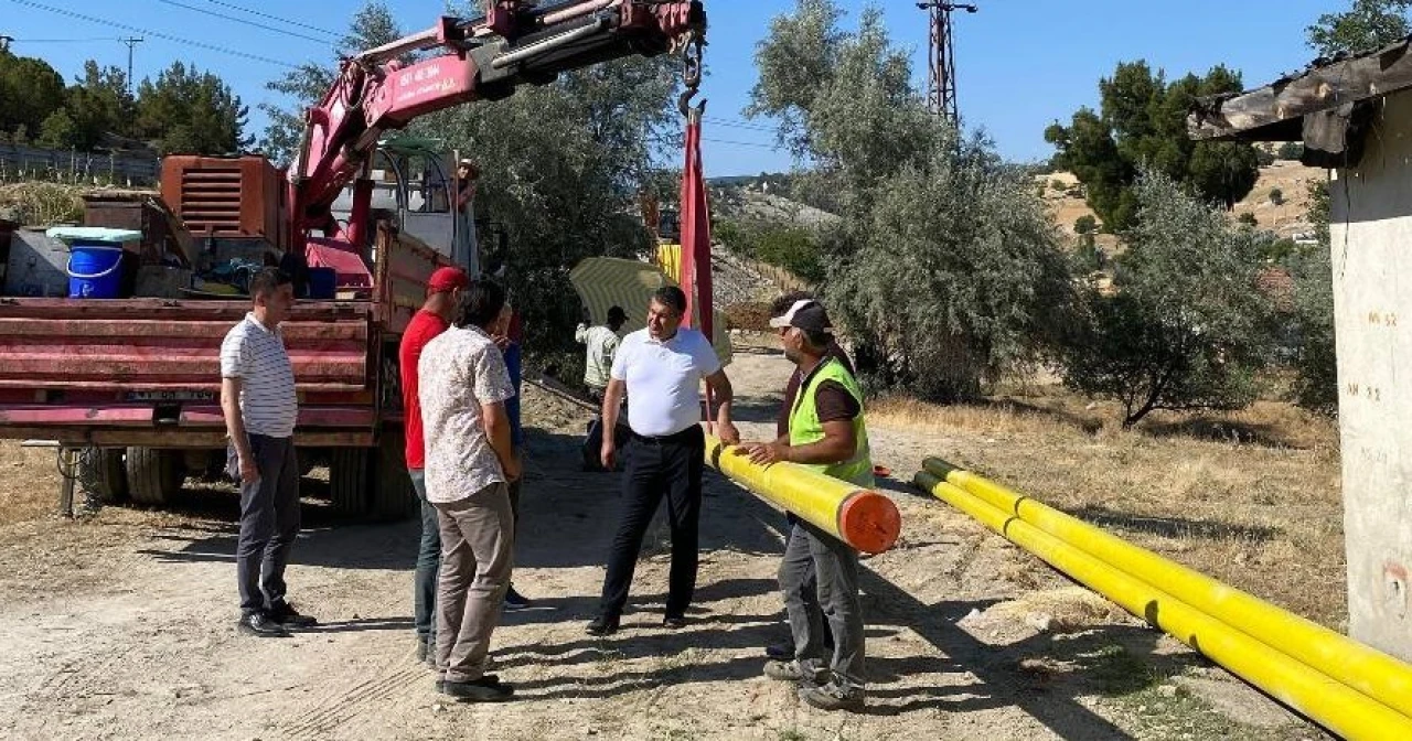 Gediz Hacıbaba Mahallesi'nde Doğal Gaz Alt Yapı Çalışmaları Resmen Başladı!