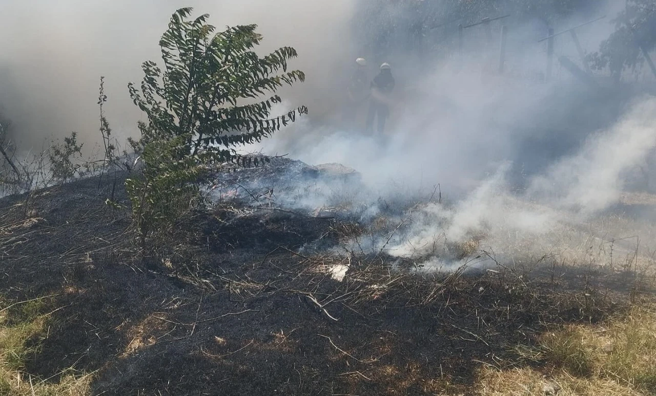 Gediz’de Alevler Mahalleliye Korku Dolu Anlar Yaşattı