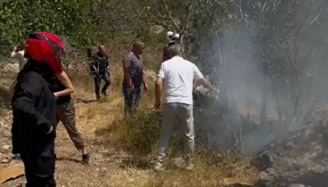 Motosiklet Kulübü Üyeleri Orman Yangınına Müdahale Etti