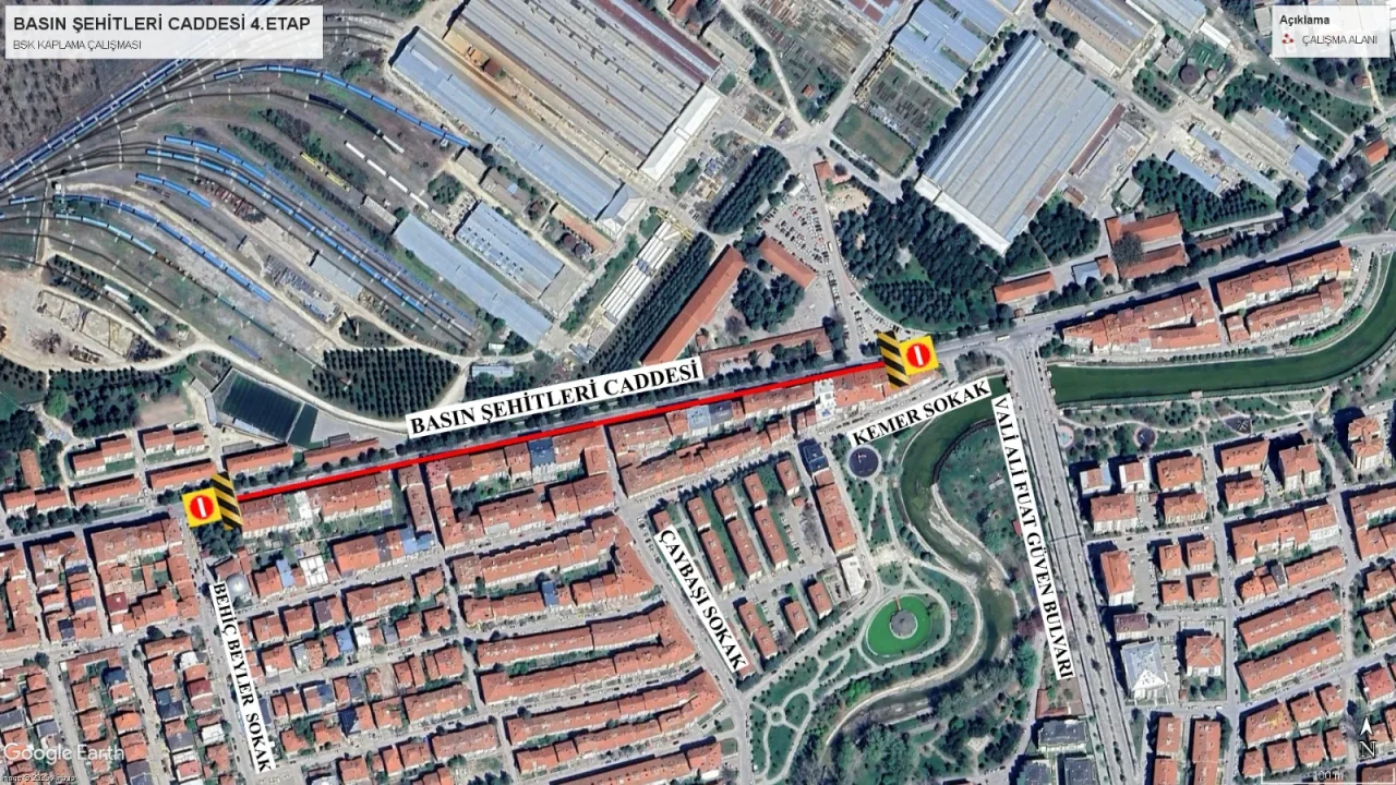 Basın Şehitleri Caddesi’nde Gece Asfalt Mesaisi Başlıyor