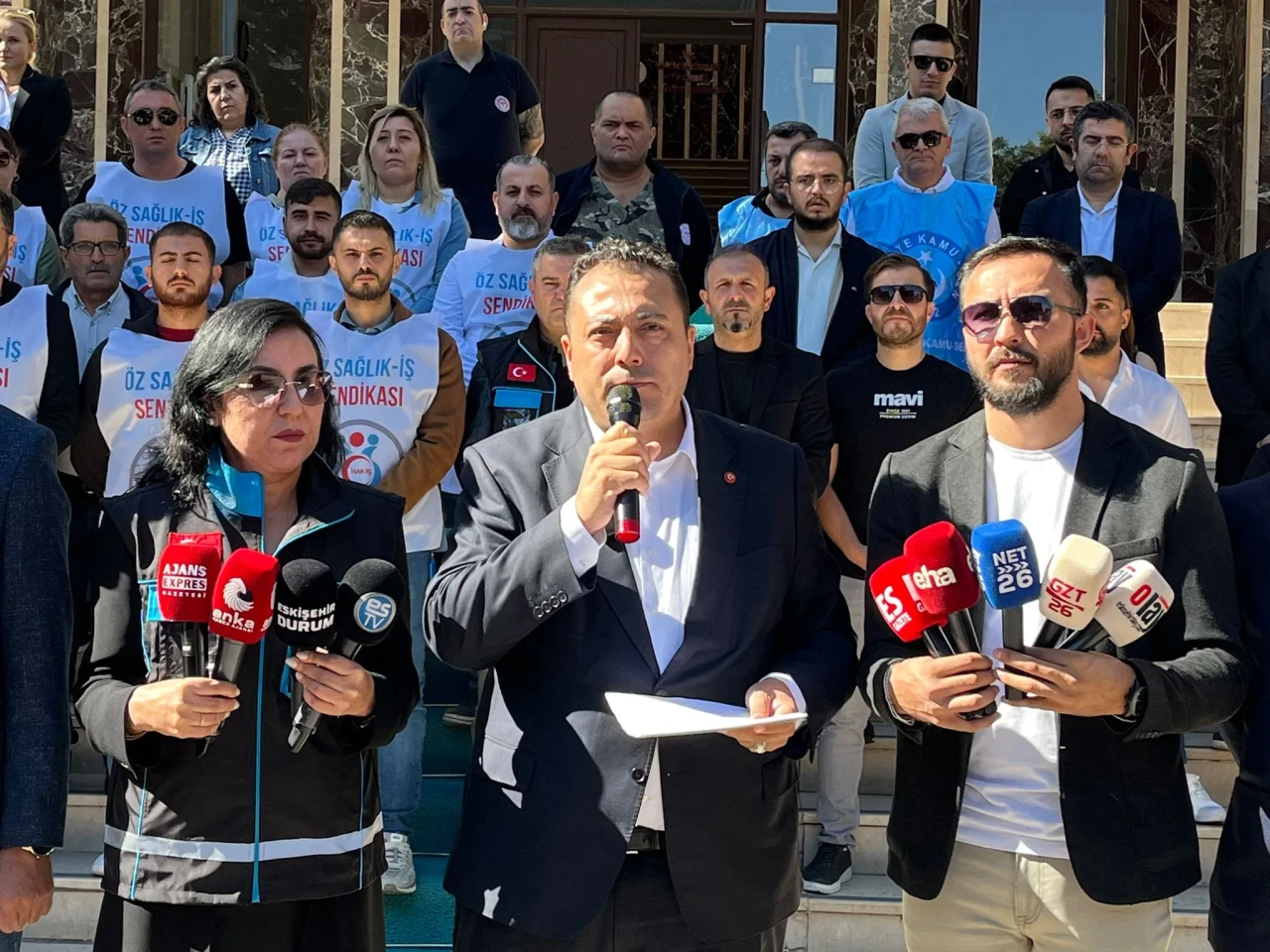 Sağlık-Sen İl Başkanı Köksal: “Kamu çalışanlarının alın terinden çıkar sağlamaya çalışmayın”