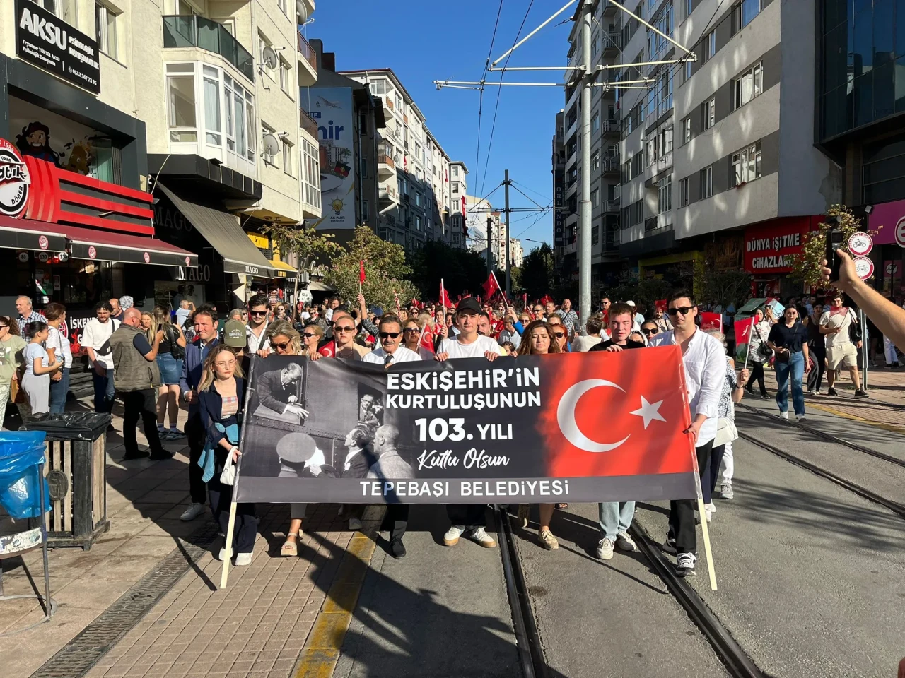 Tepebaşı Belediyesi’nden Eskişehir’in Kurtuluşunun 103. Yılına Özel Kortej