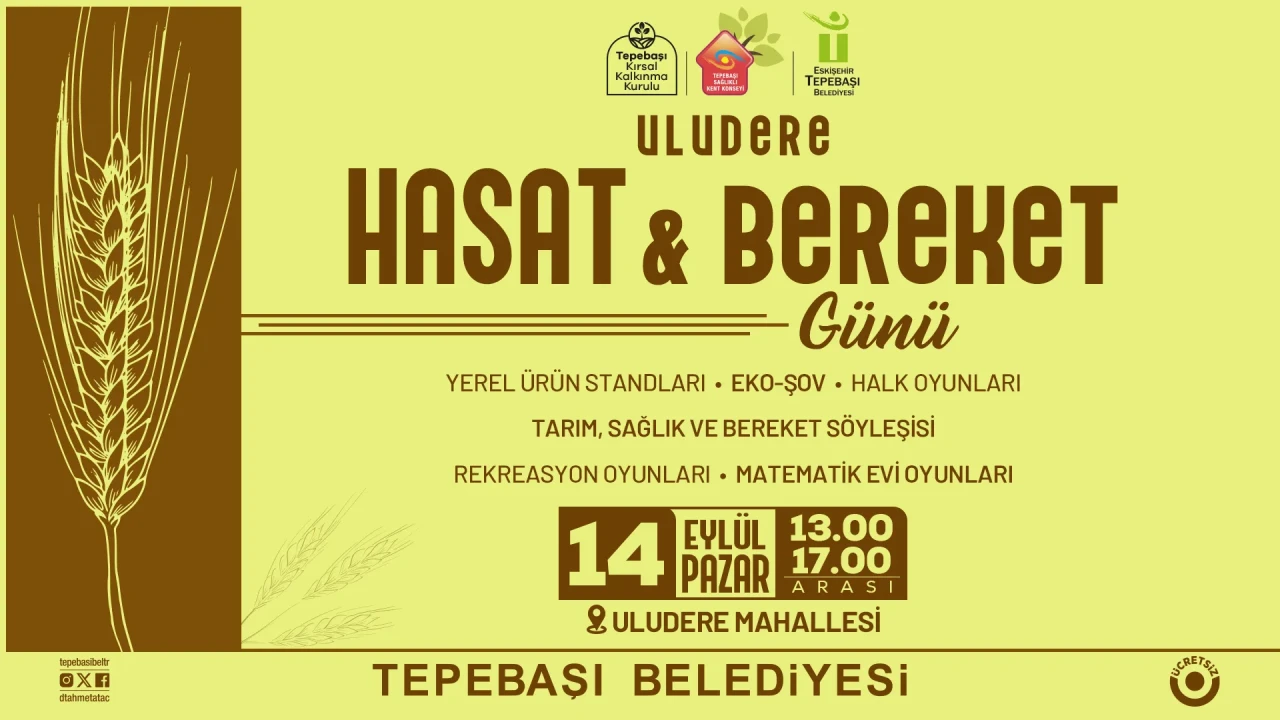 Tepebaşı Belediyesi’nden Uludere’de Hasat ve Bereket Günü Etkinliği