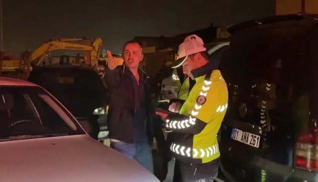 Polisten kaçan alkollü sürücüden hem trafiğe hem basına saldırı